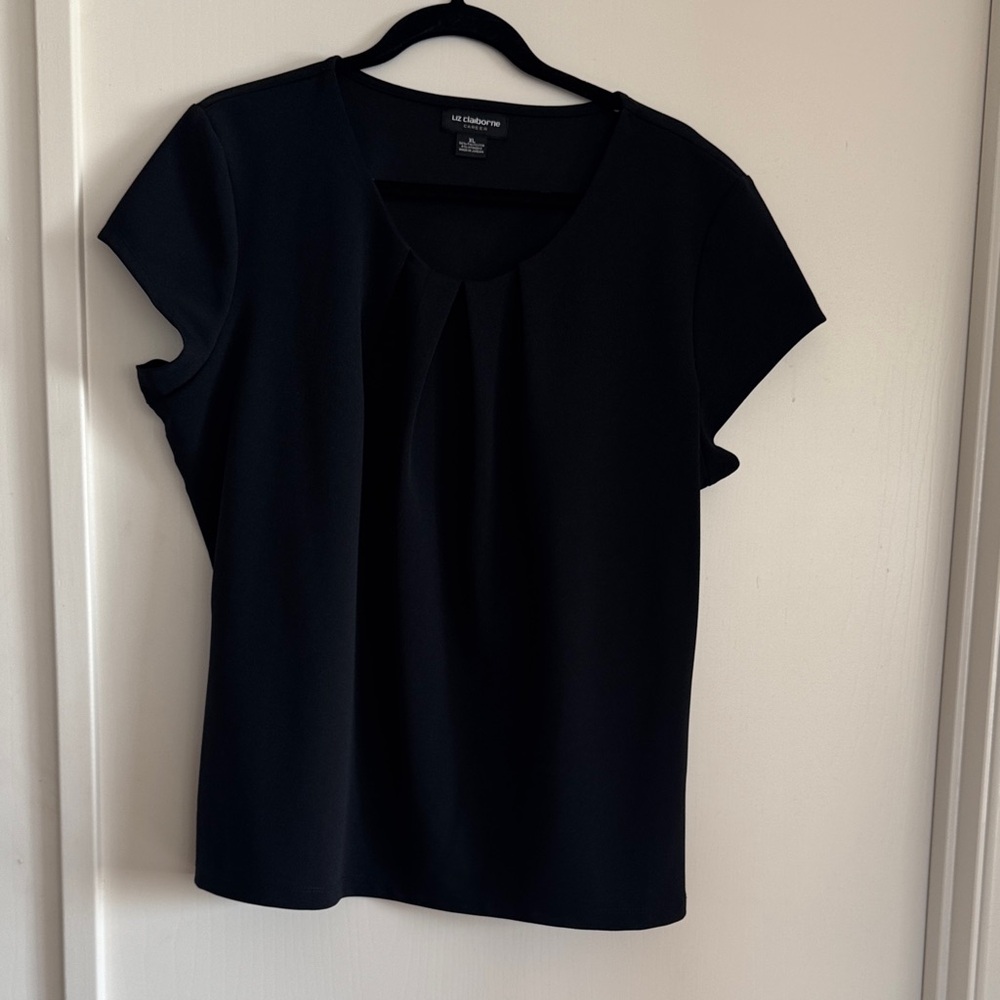 Liz Claiborne Elegant Black Blouse